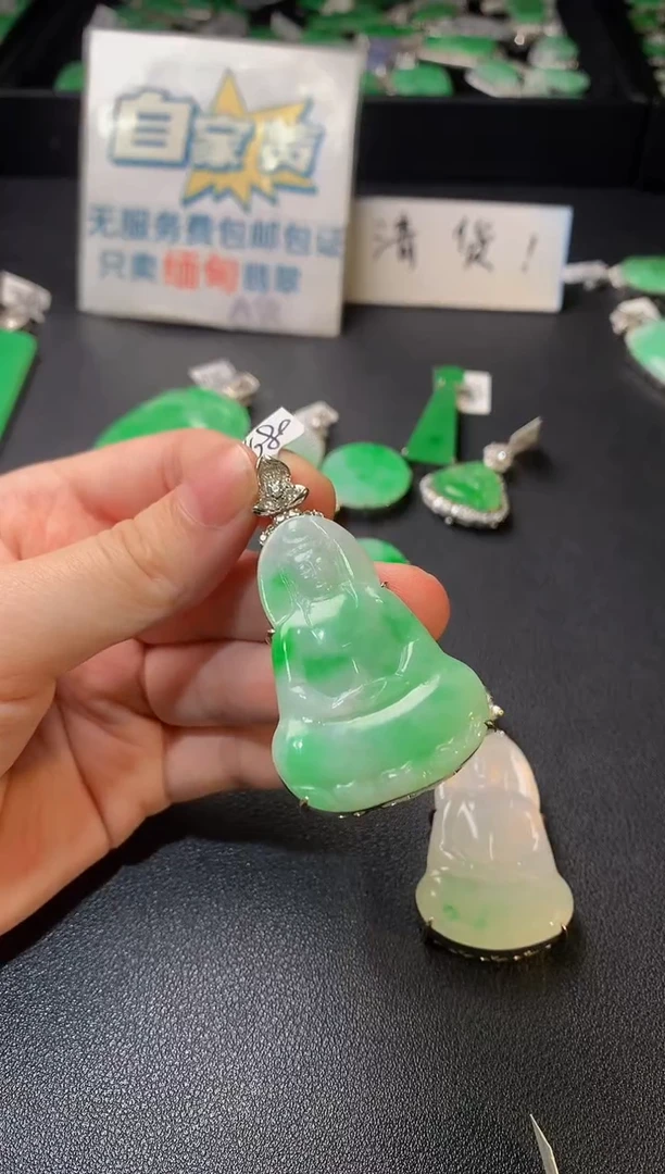 颈饰银S925镶嵌翡翠翡翠