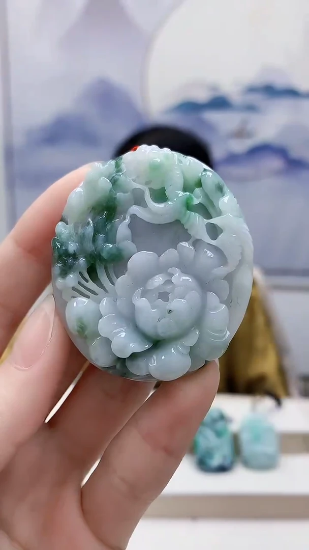 未镶嵌定制翡翠4852ry-毛货挂件224