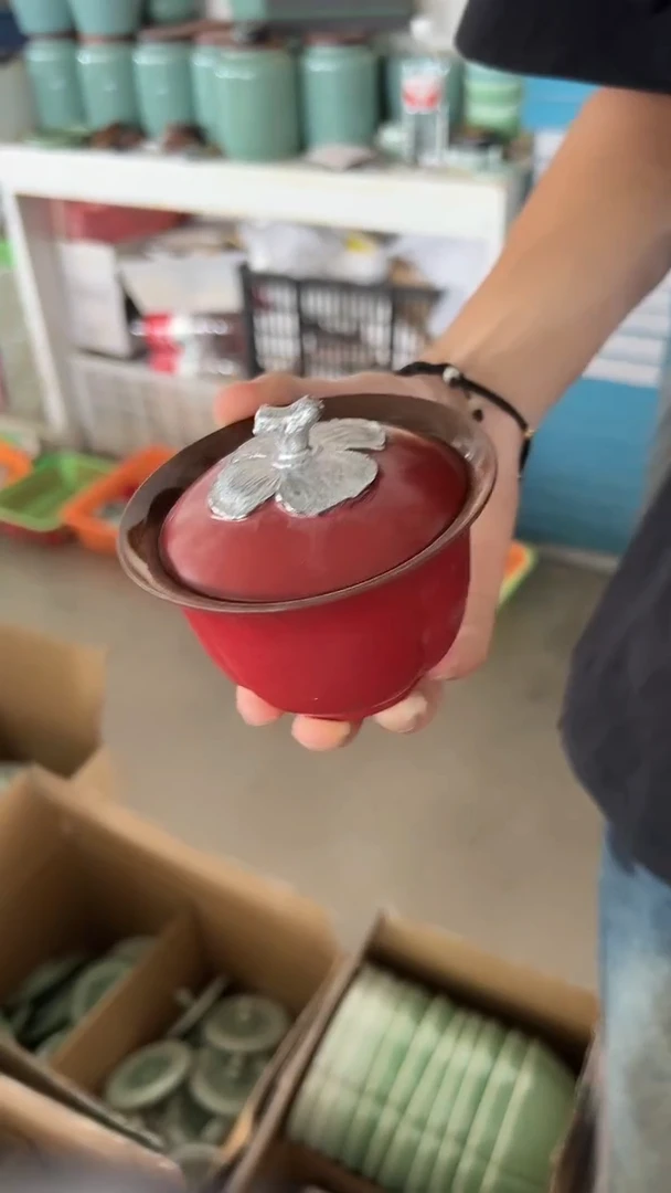 龙泉云间青瓷小米茶器
