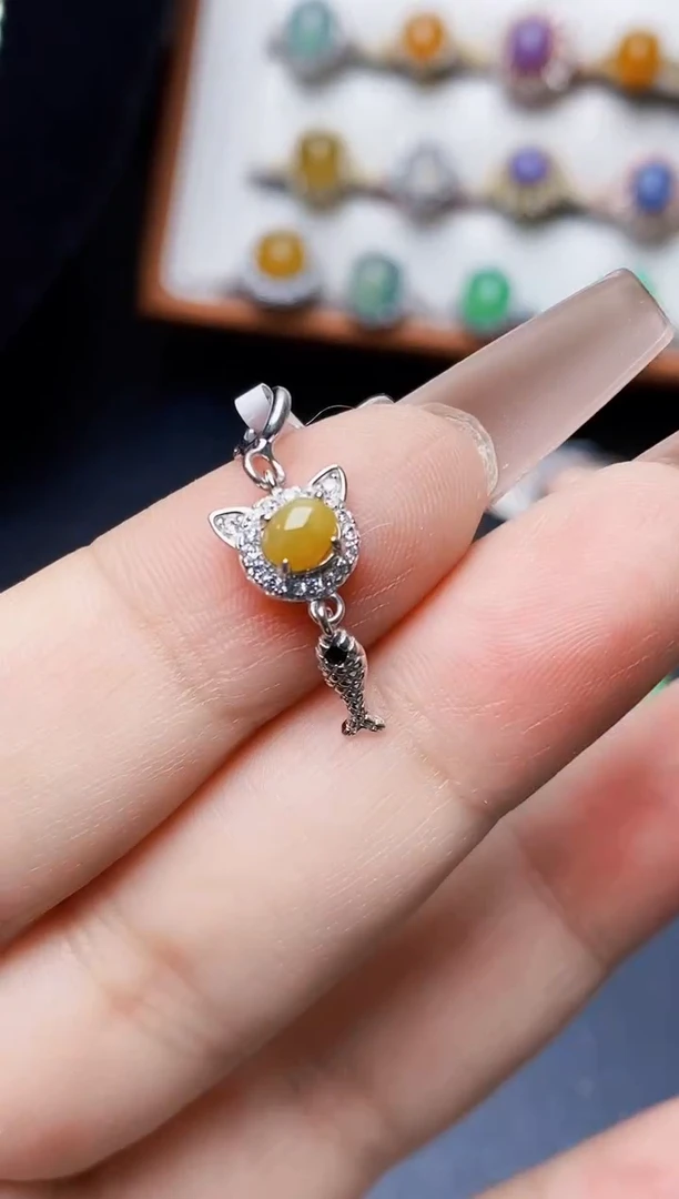 银S925镶嵌戒指翡翠1363