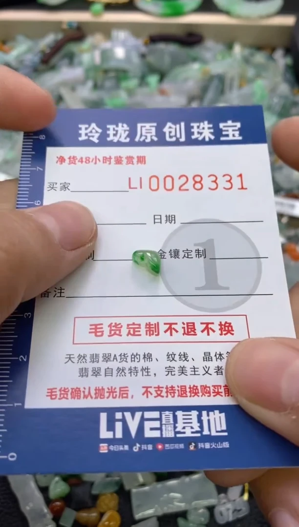 【闪购商品】翡翠颈饰未镶嵌翡翠净货28331