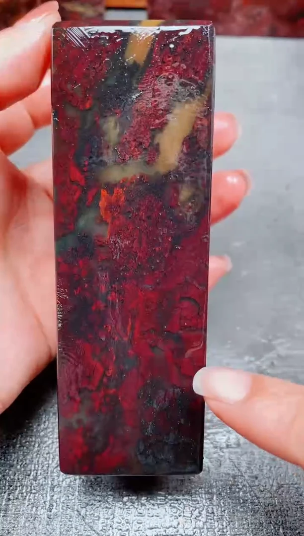 玉桂林鸡血玉素章--11