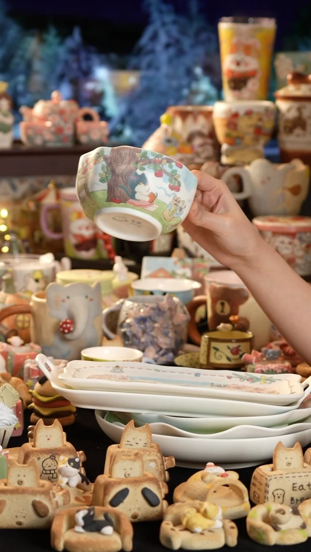 其他陶景德镇釉下彩手绘设计师款陶瓷