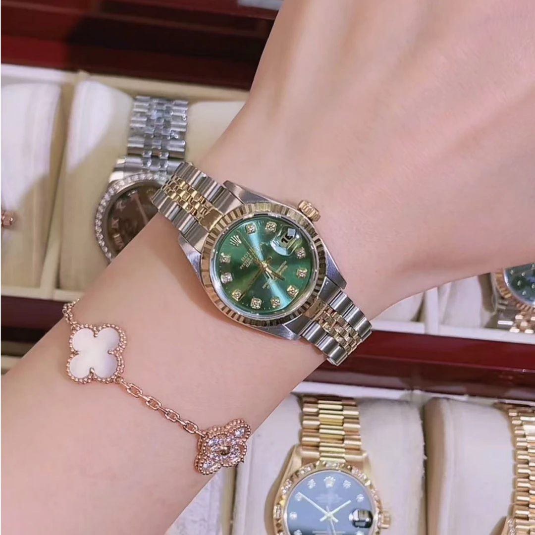 99新 Rolex/劳力士 日志型69173/26mm/自动机械腕表/原钻/单表