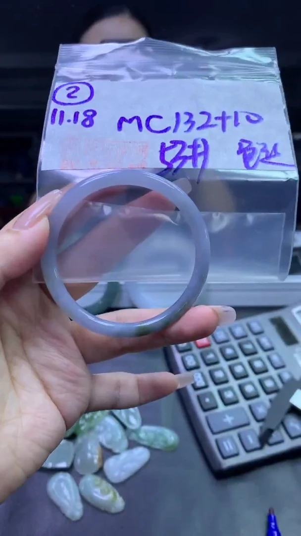 未镶嵌定制翡翠2手镯色丝53+132元+拍一发一