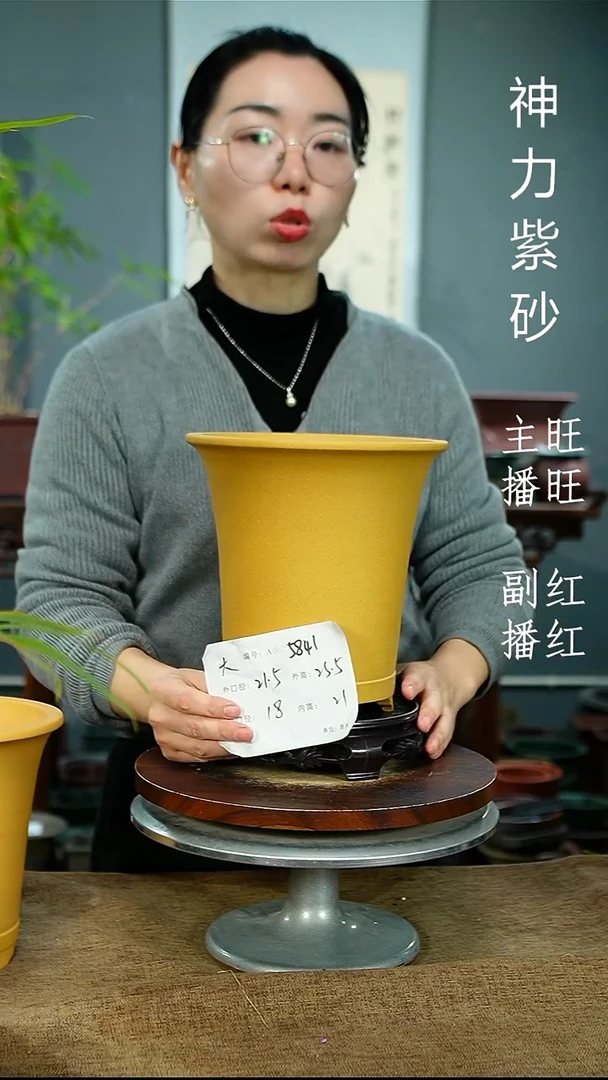 紫砂花盆5841+S紫砂花盆紫砂