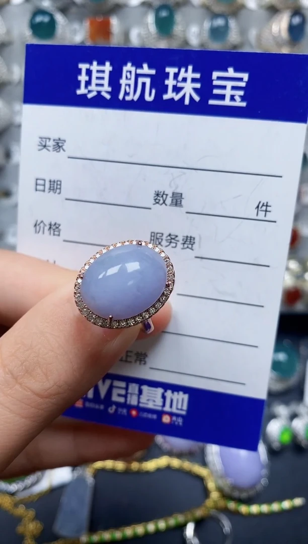 【闪购商品】翡翠戒指银S925镶嵌0127