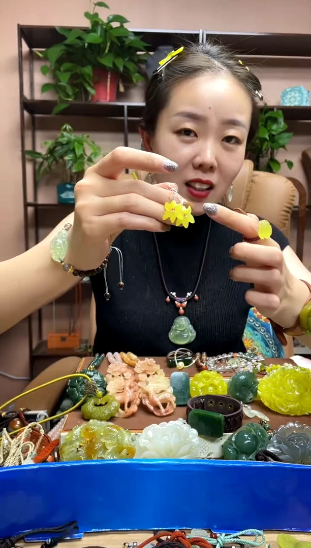 银S925镶嵌岫玉耳饰多样性发货发其中之一