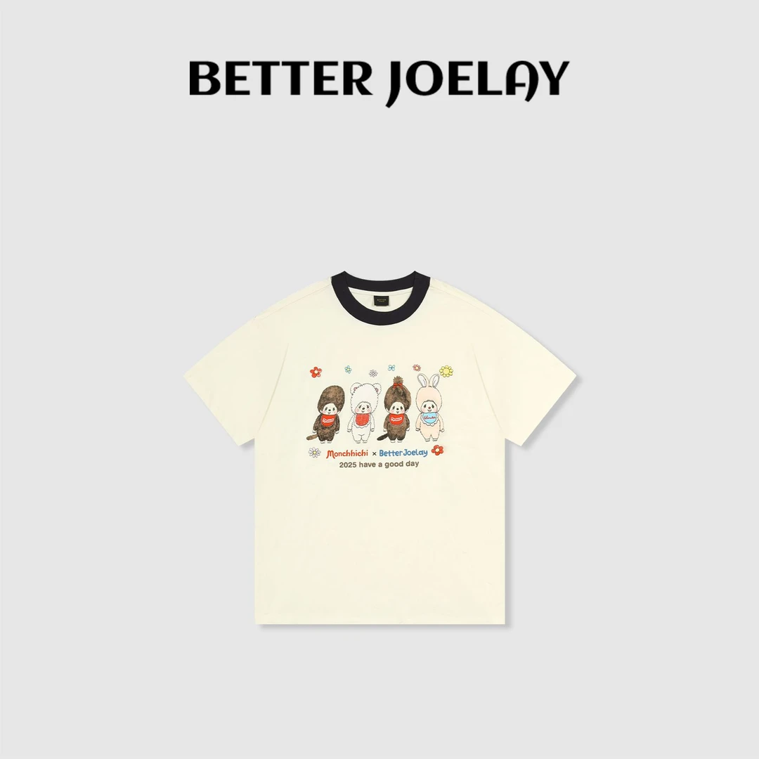 BETTER JOELAY-大版【天使密语】百搭时尚圆领T恤短袖休闲KH1592