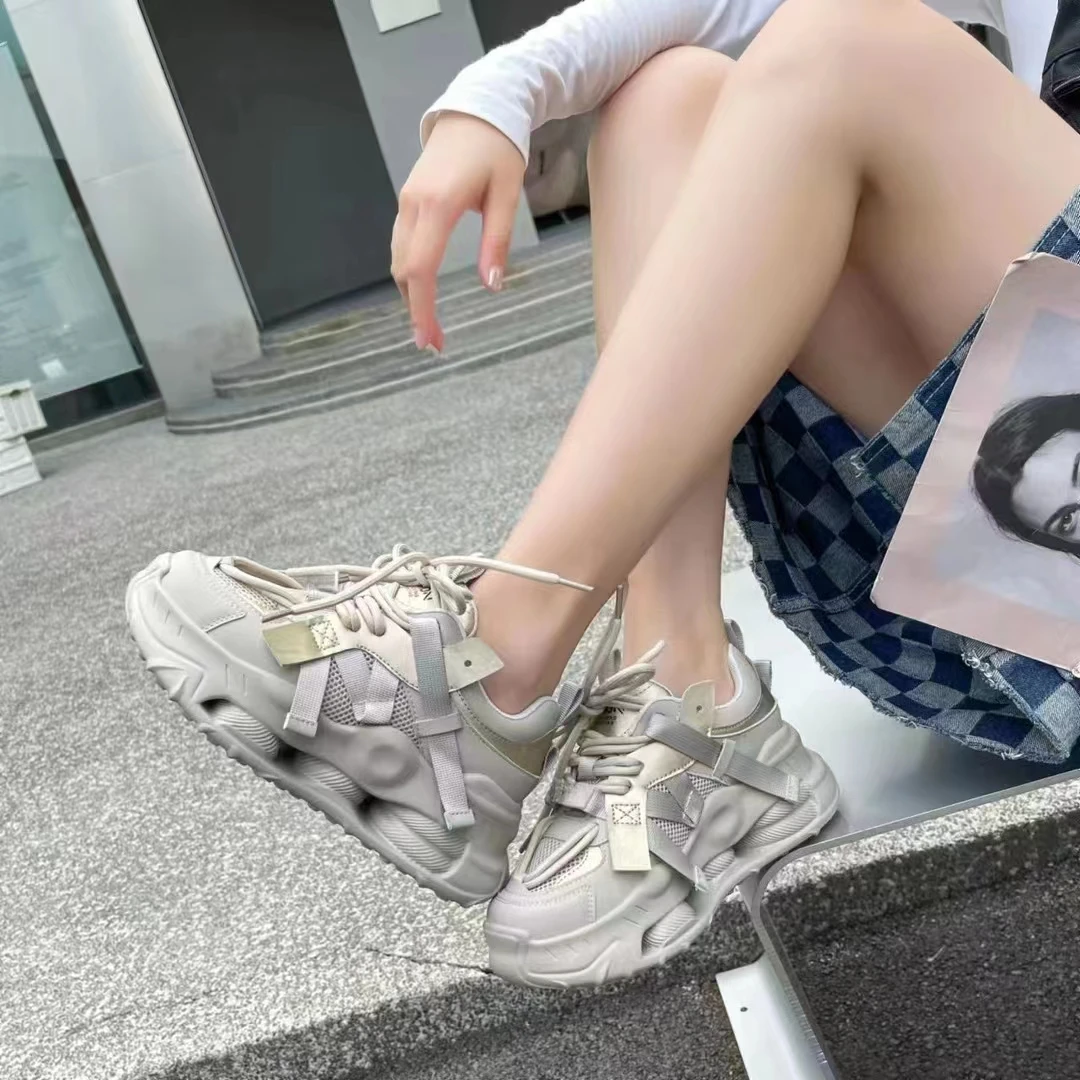 38023819运动鞋百搭透气老爹鞋女鞋运动鞋百搭厚底春夏秋