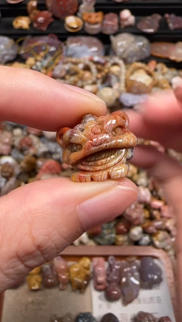 硅化珊瑚（珊瑚玉）未镶嵌颈饰511