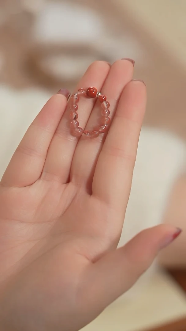 【闪购商品】南红玛瑙戒指未镶嵌【海边】飘花南红 戒指