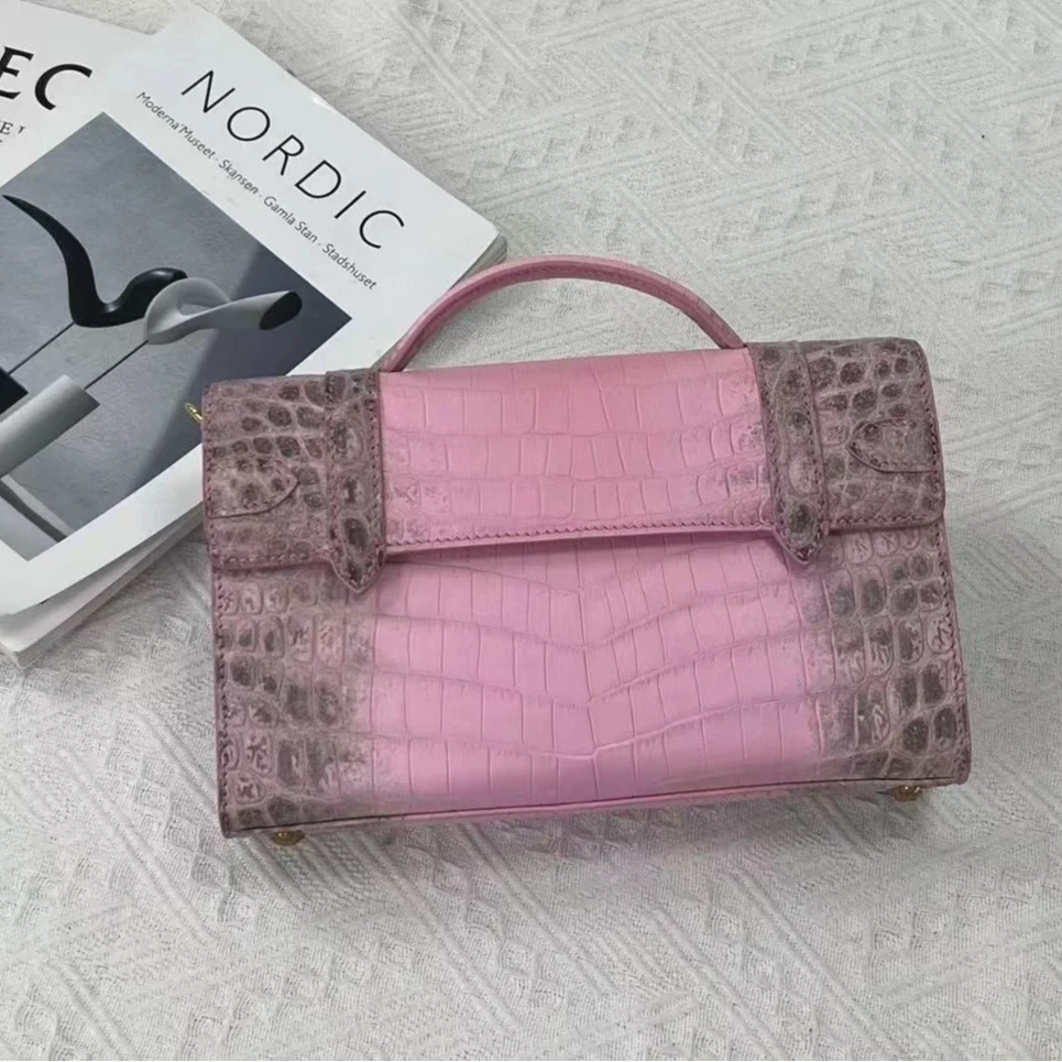 【高定女包】鳄鱼皮定制经典百搭单肩斜挂包2