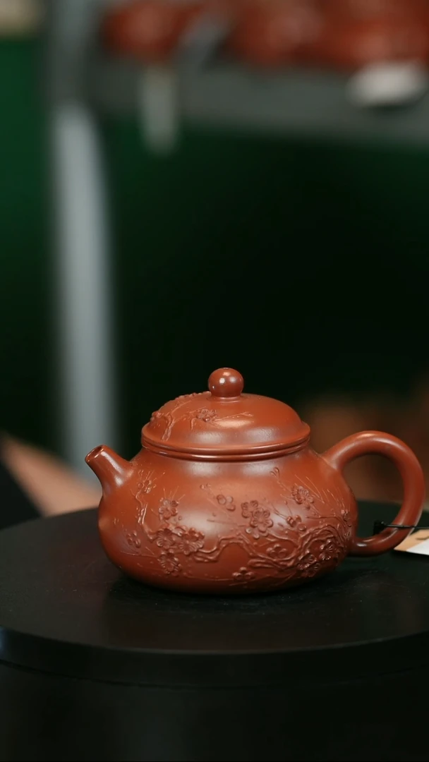 茶壶紫砂0**6H1507陈春芬梅花小容天