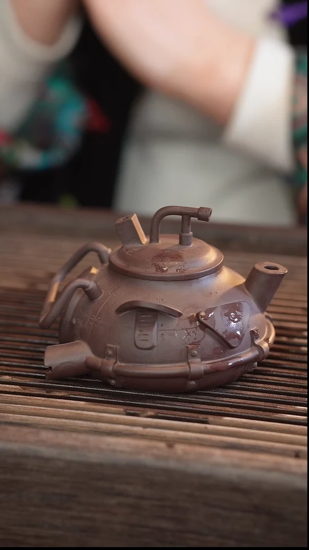 茶壶紫砂5号 瑕疵