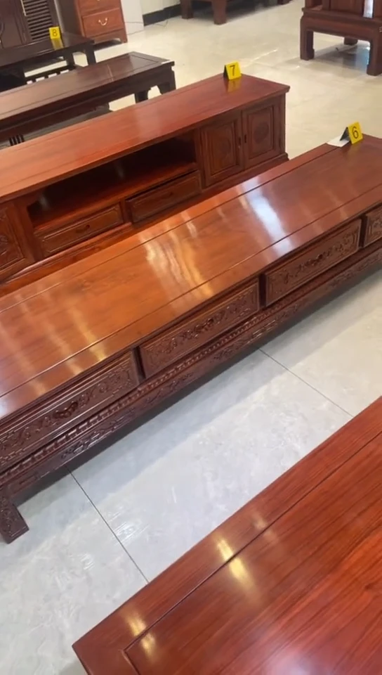 【闪购商品】花梨木类储物柜刺猬紫檀电视柜