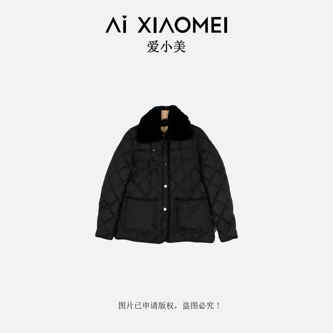 Aixiaomei/爱小美m系进口獭兔毛领霍尔多巴吉90白鹅绒服WT-1324