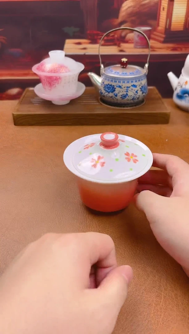 陶瓷茶具摆件旅行套组