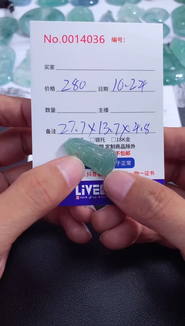 颈饰未镶嵌翡翠素衣