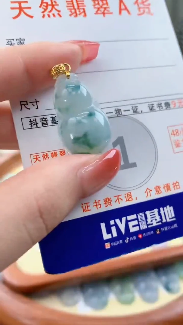 颈饰未镶嵌翡翠天然A货翡翠挂件