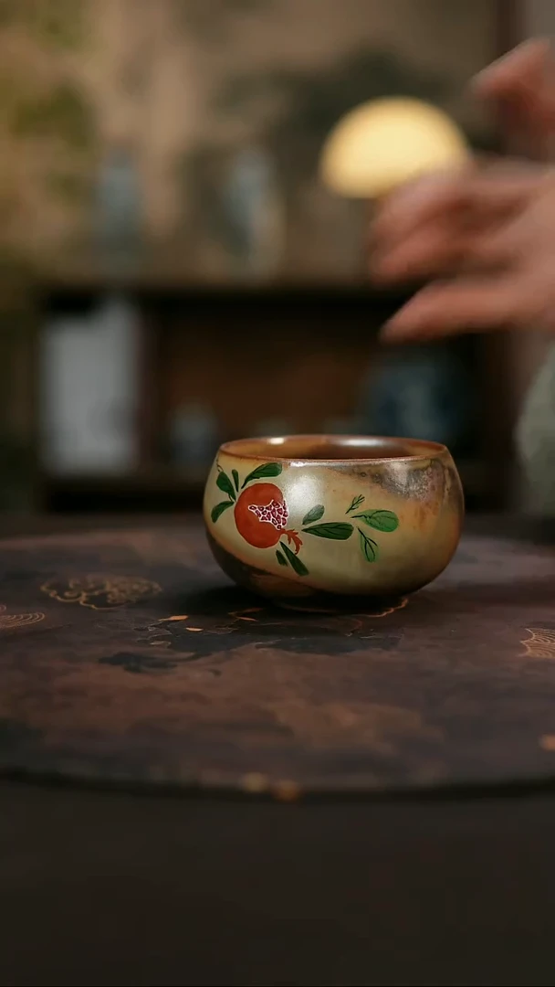 景德镇陶瓷杯碗柴烧多人