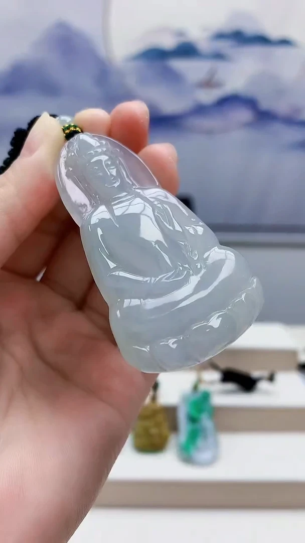 未镶嵌定制翡翠4917lr-毛货挂件36