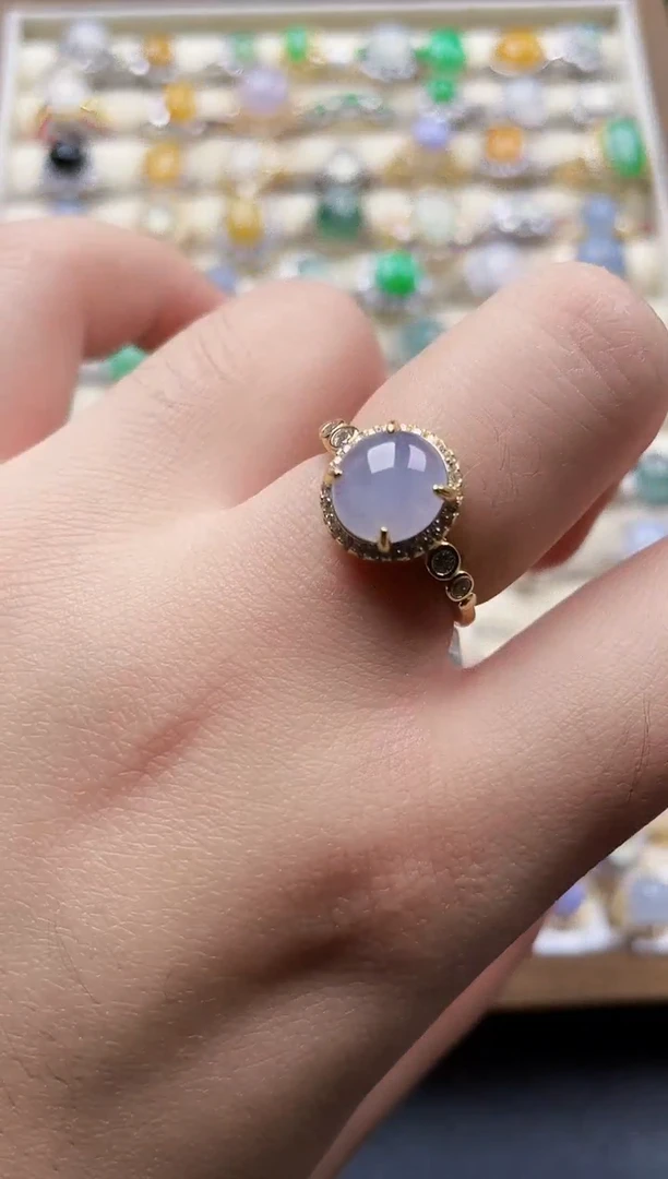 银S925镶嵌戒指翡翠24