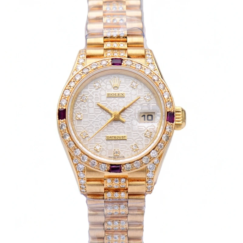 99新 Rolex/劳力士 女装日志型69178银电脑26mm自动机械女表