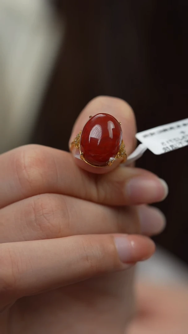 未镶嵌Y67（多样性发一件）南红玛瑙戒指