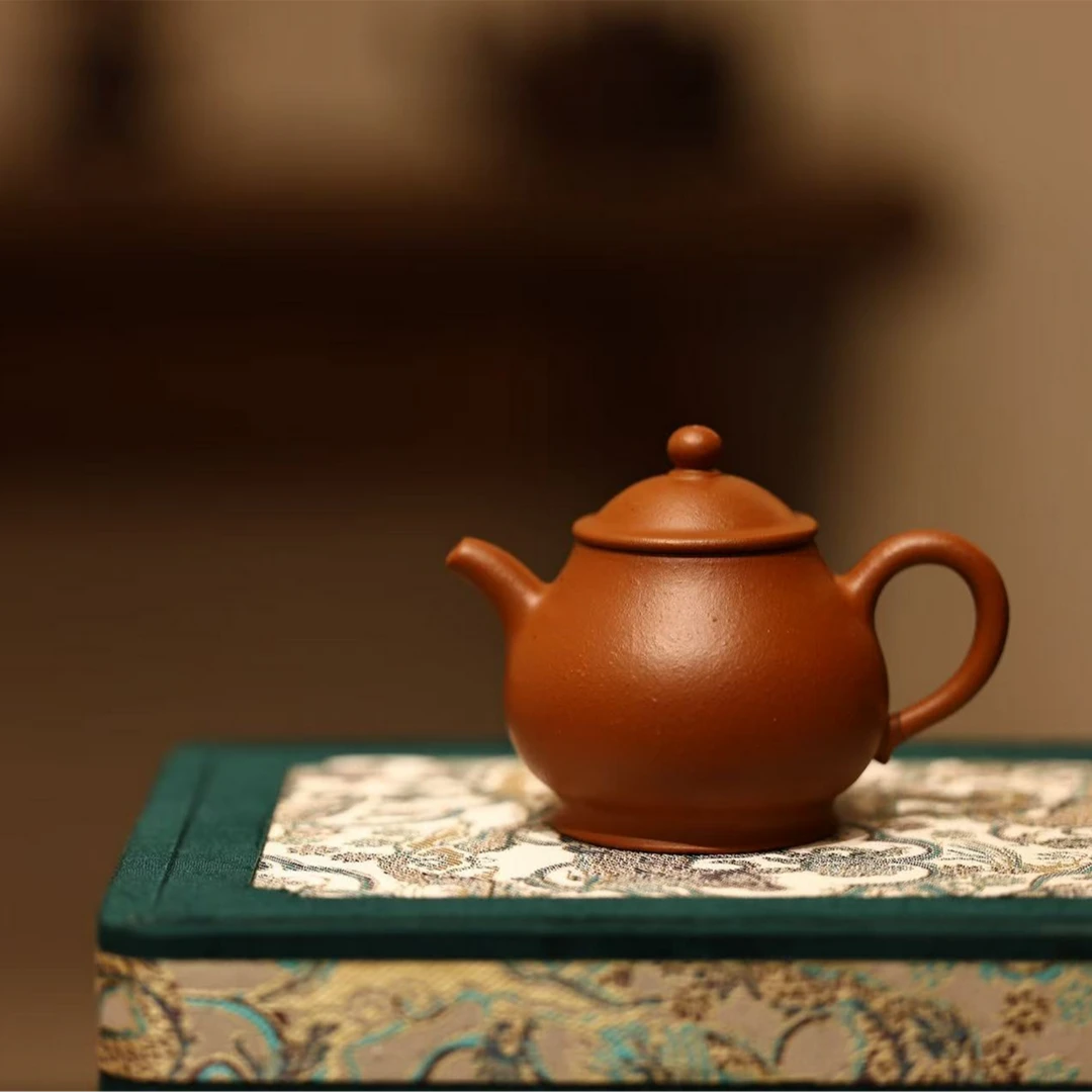 【潘壶】史佳慧制 生砂朱泥  小巧精工之作 80cc 岩茶必备