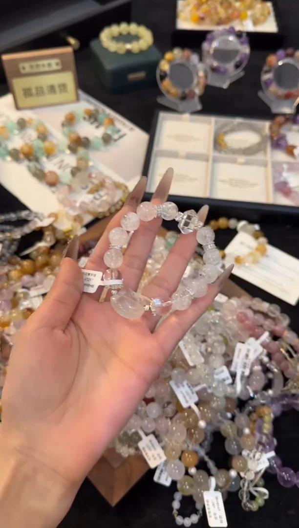 合金手链水晶白阿赛x1297