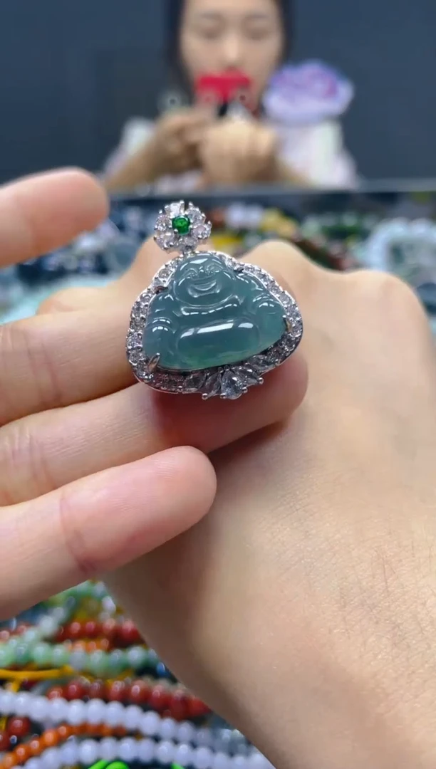 颈饰未镶嵌翡翠/P/翡翠A货，一件也是批发价