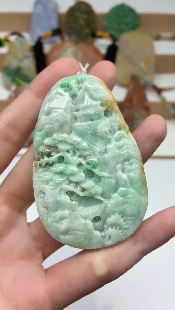 颈饰未镶嵌翡翠牌子
