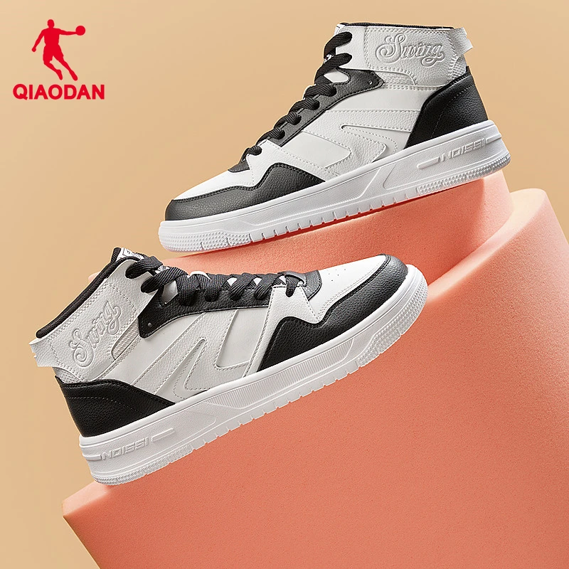 乔丹板鞋2025秋季百搭运动高帮板鞋潮流男鞋革面运动鞋男鞋