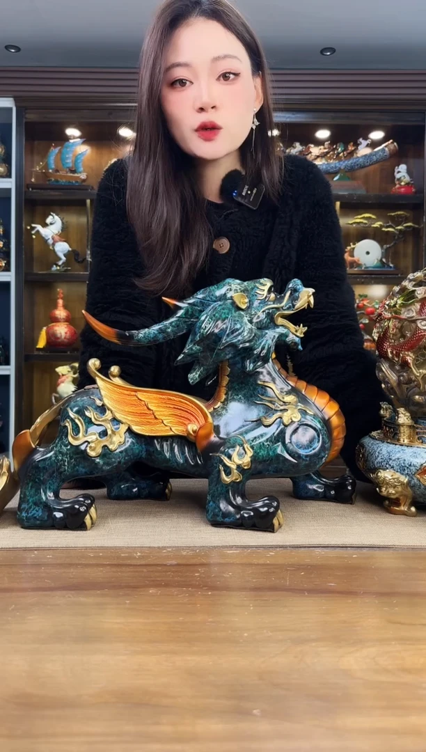 有机玻璃海*生中号 貔貅一对 + 中号 五龙戏珠