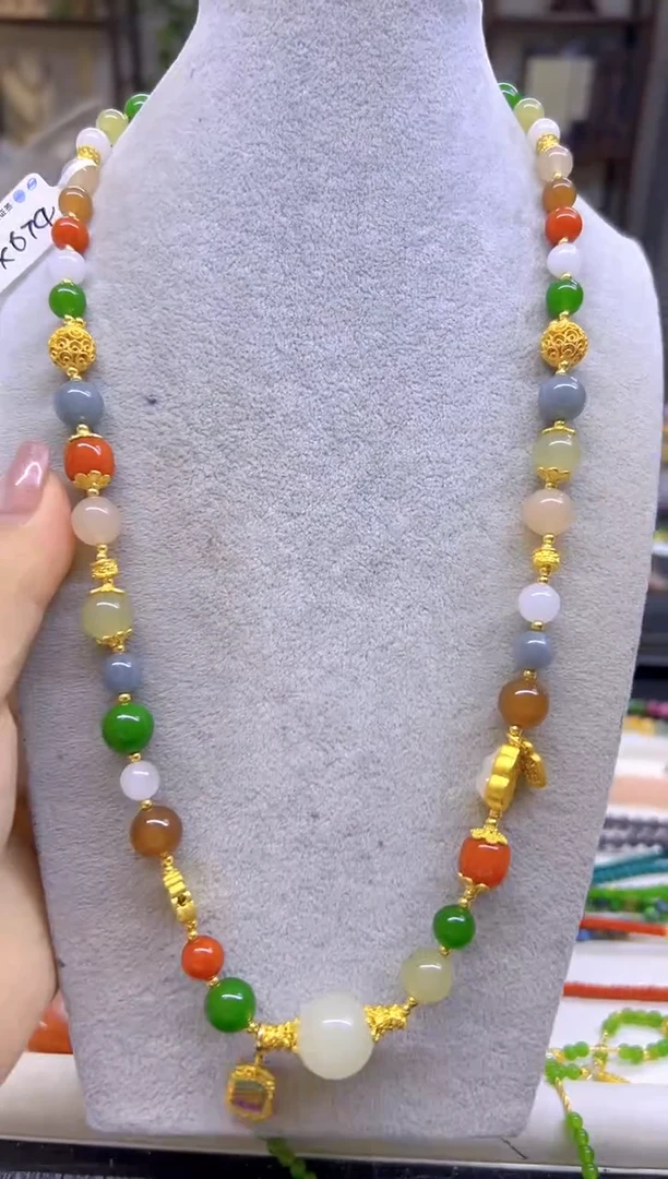 和田玉未镶嵌项链DIY款X674