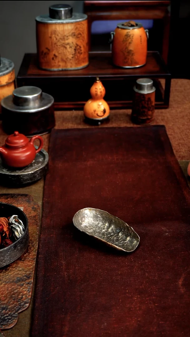 6467纯锡茶则11*6.5