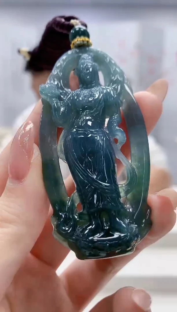 未镶嵌定制翡翠5028jw-毛货挂件37