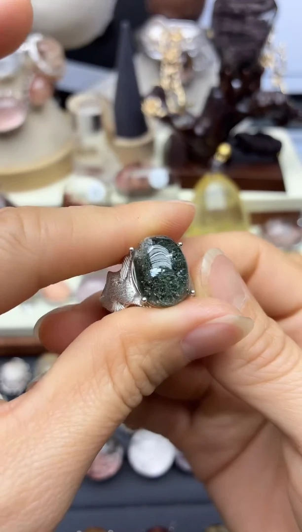 银S925镶嵌珠宝半成品水晶定制定制1