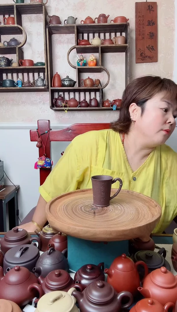 茶壶紫砂小*主人杯  天青