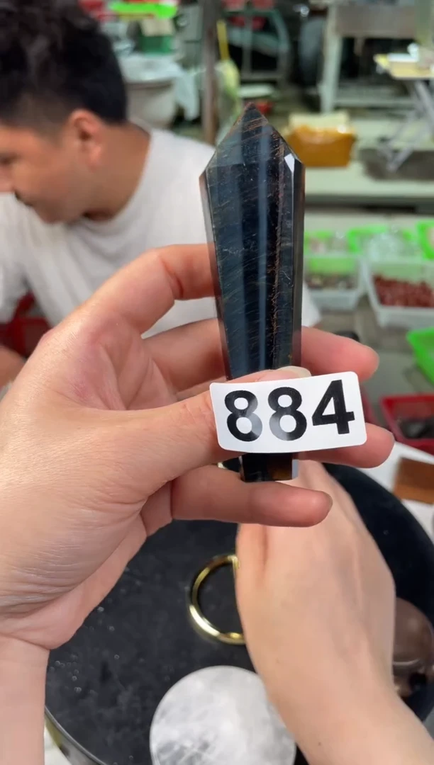 未镶嵌水晶大型摆件（非配饰）虎眼石权杖884