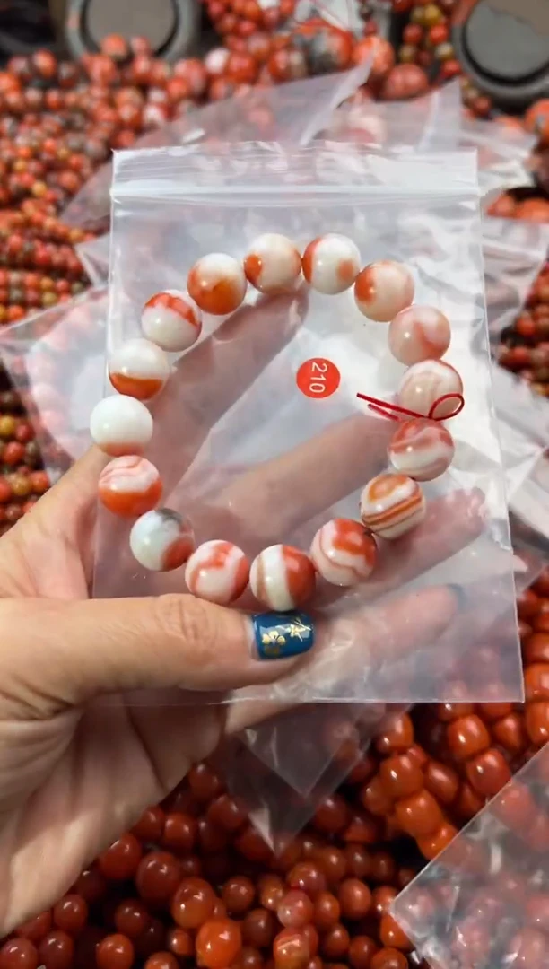 未镶嵌手串南红玛瑙13+