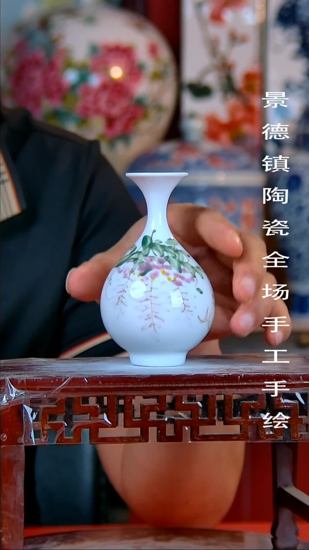 摆件景德镇陶瓷 手工手绘