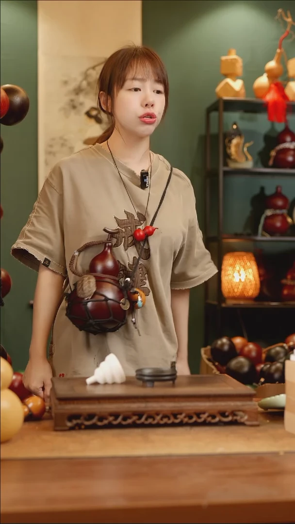 158号精品天然大漆工艺防渗内胆酒葫芦~