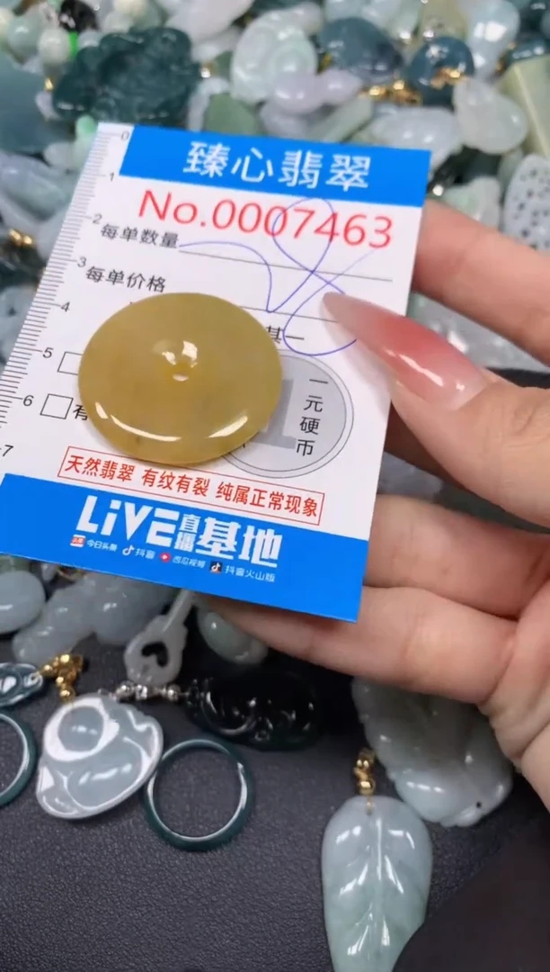 【闪购商品】翡翠颈饰未镶嵌含绳0007463