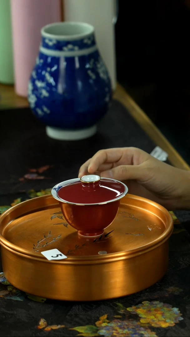 中秋国庆景德镇手绘瓷器