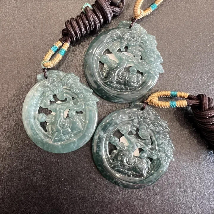 翡翠A货一鹿向上吊坠（拍一个发一个 多样性发货）-570355