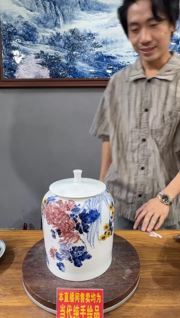 吴义松陶瓷联盟手绘陶瓷编码：205