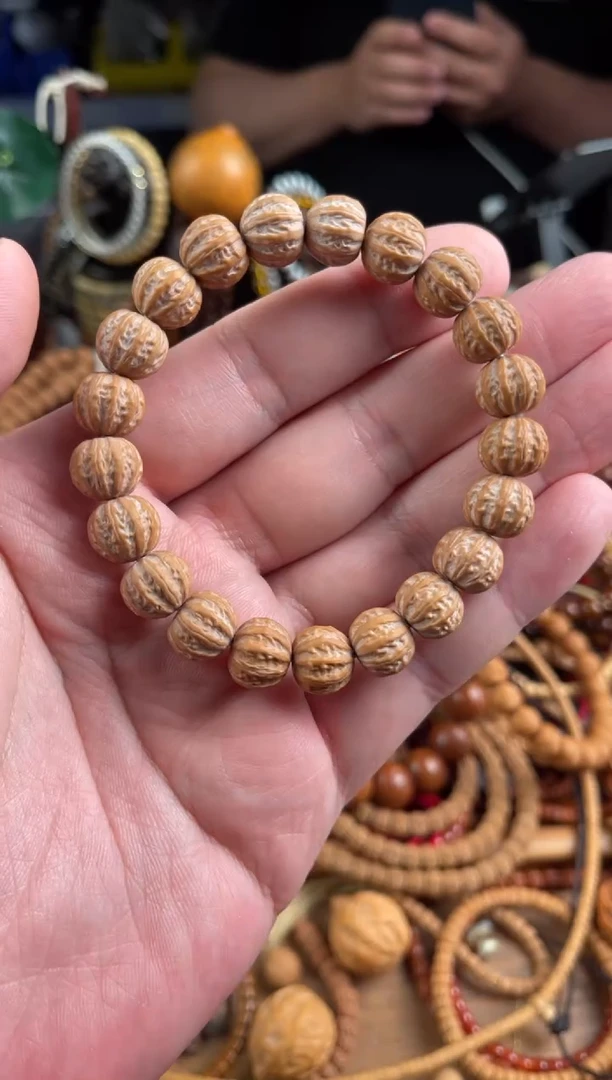 【闪购商品】猴头核桃手串王胖子文玩工作室京八棱12+