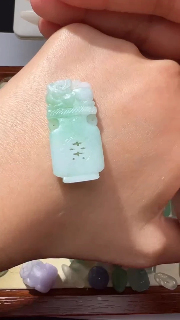 未镶嵌定制翡翠桃*酱平平安安